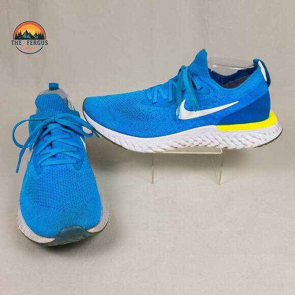 Nike Epic React Flyknit Running Performance Blue AQ0067-401 Men's Size 10.5 - Picture 1 of 12